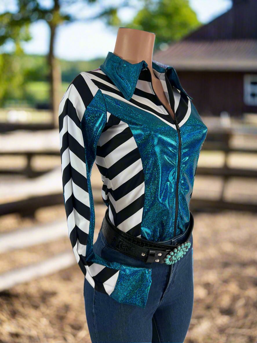 Fast Lane Chevron Rodeo Shirt - Riverside Rodeo Shirts