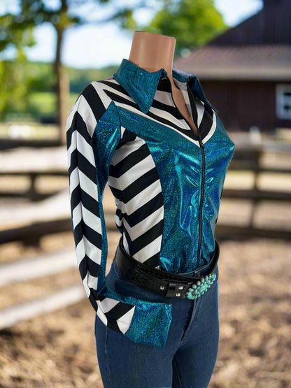 Fast Lane Chevron Rodeo Shirt - Riverside Rodeo Shirts