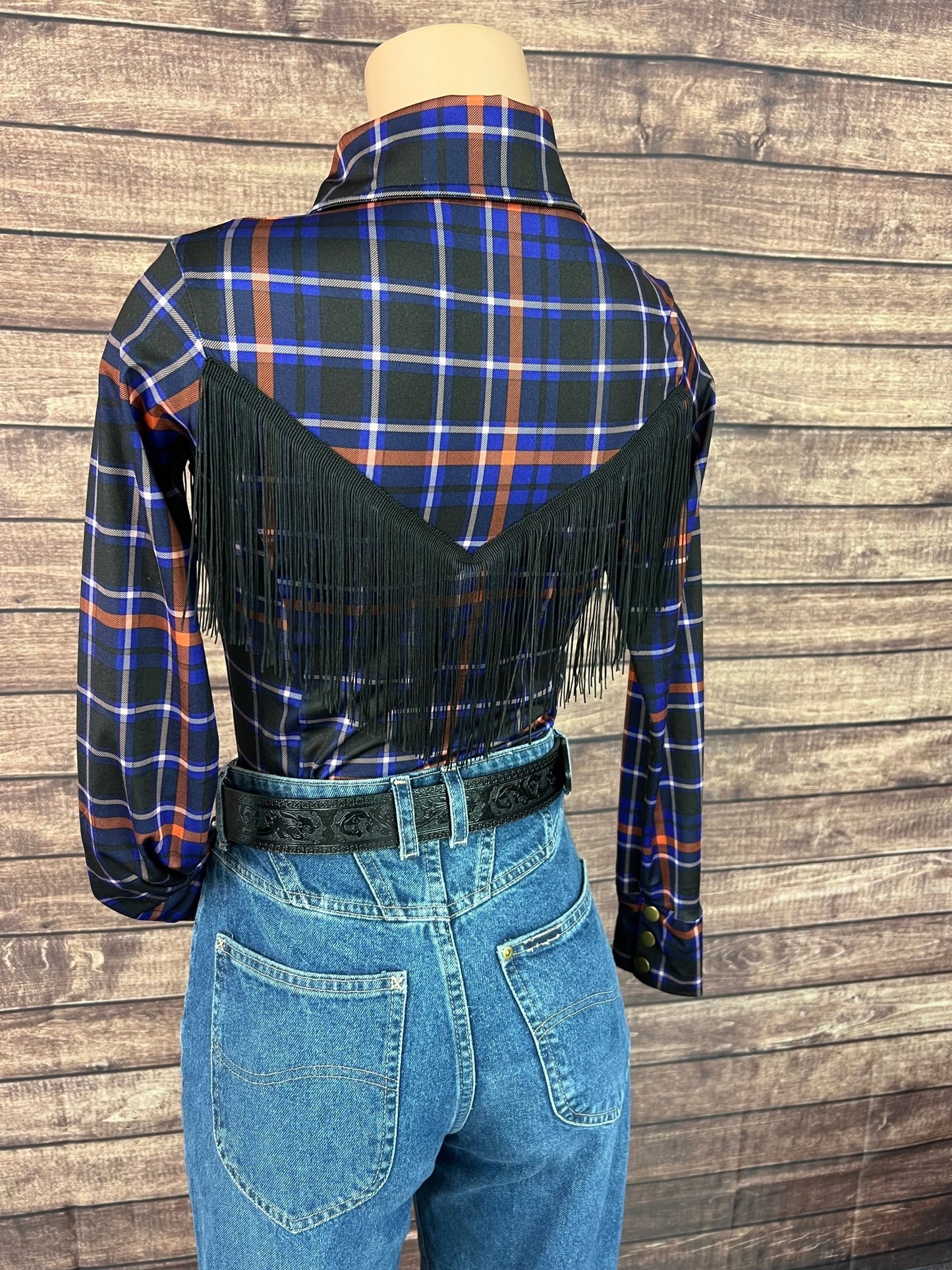 Frontier Snap Front Rodeo Shirt with Front AND Back Yoke Fringe - Riverside Rodeo Shirts
