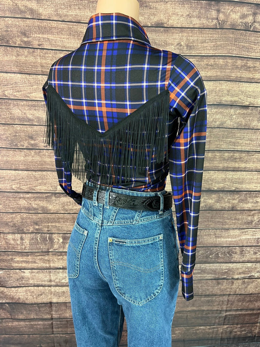 Frontier Snap Front Rodeo Shirt with Front AND Back Yoke Fringe - Riverside Rodeo Shirts