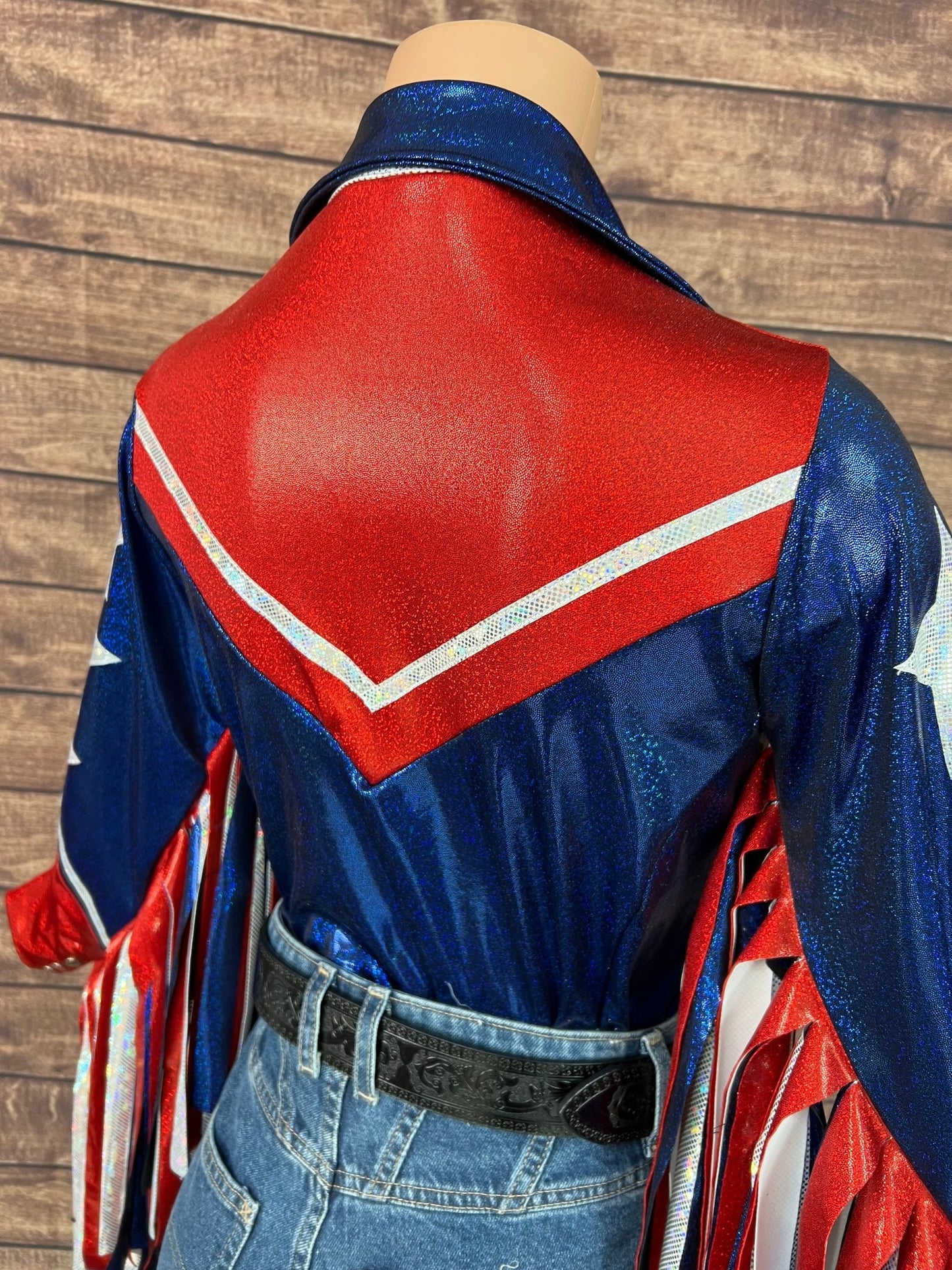 Galveston Six Star Snap Front Rodeo Shirt with Thunderbird Fringe - Riverside Rodeo Shirts