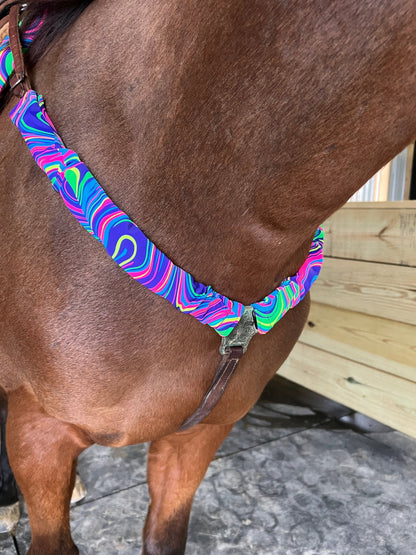 Glow Worm Breast Collar Cover (Covers ONLY) - Riverside Rodeo Shirts