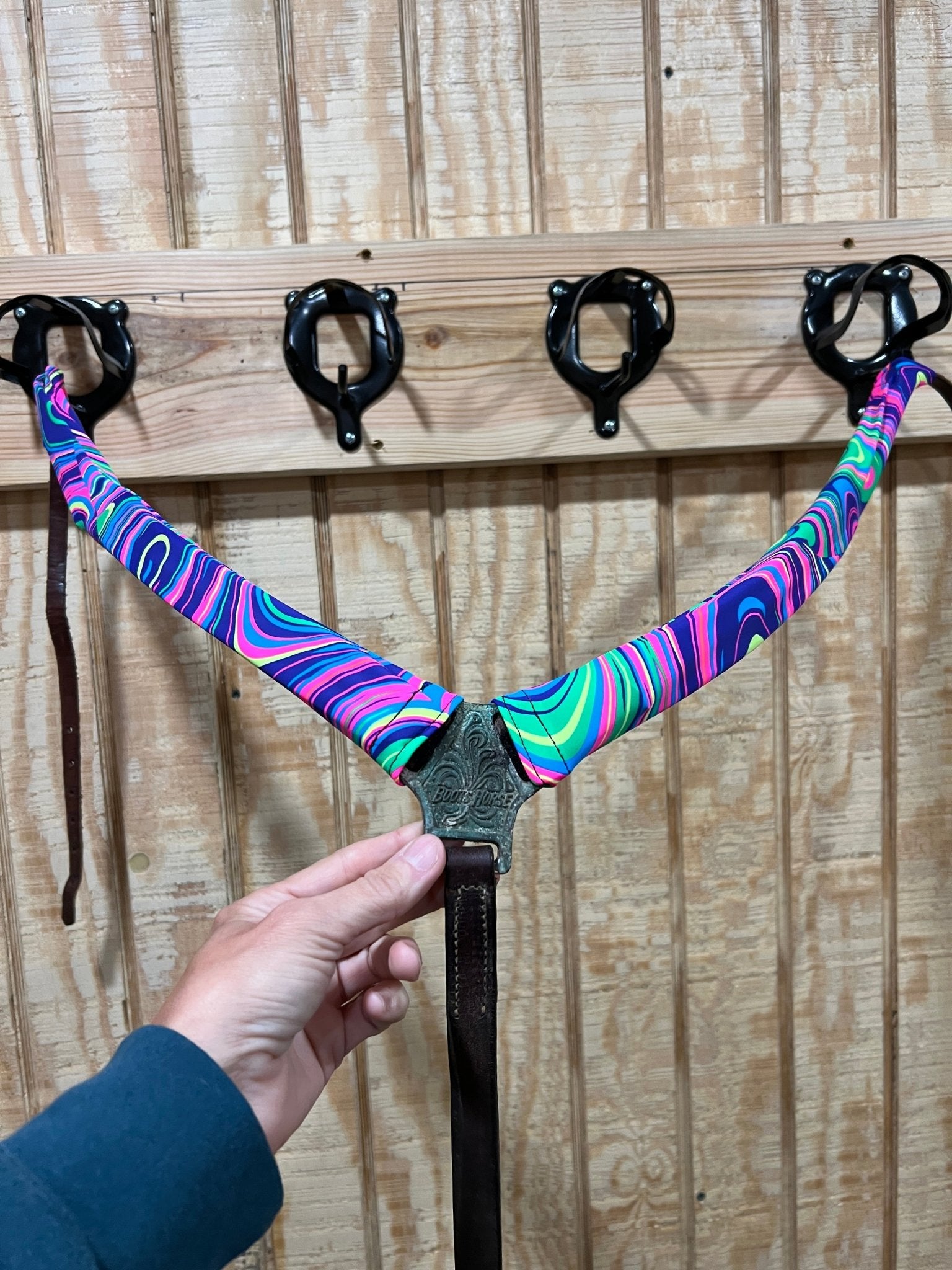 Glow Worm Breast Collar Cover (Covers ONLY) - Riverside Rodeo Shirts