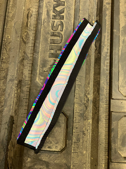 Glow Worm Print Browband or Noseband Cover (ONE Cover Only) - Riverside Rodeo Shirts