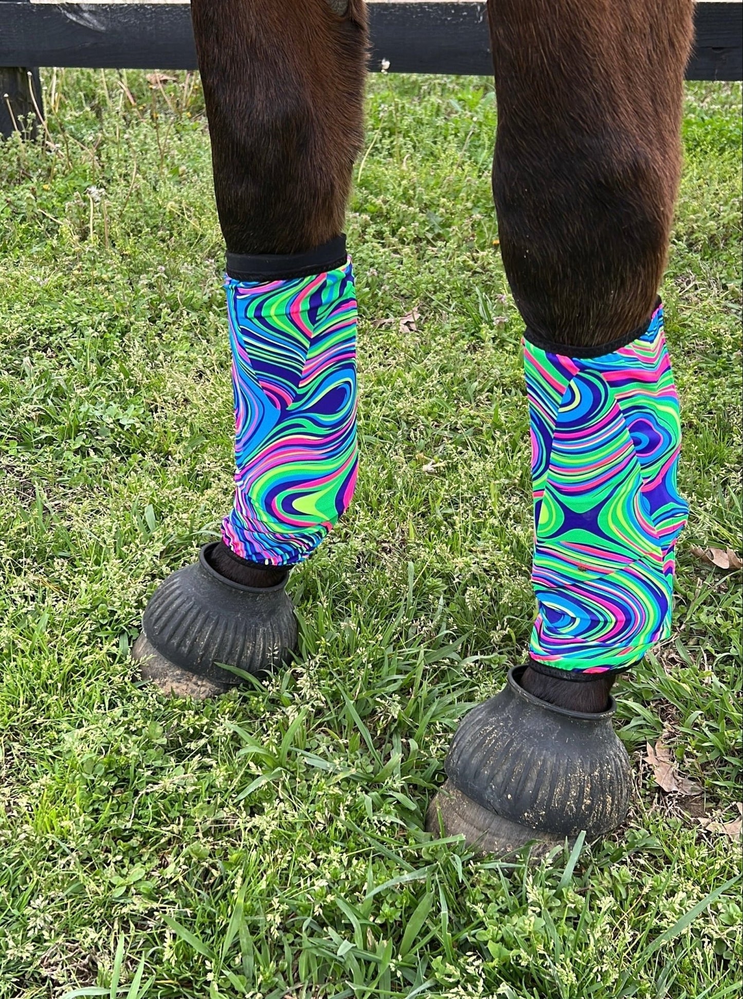 Glow Worm Print Velcro Sportboot Covers (Covers Only, sets of TWO) - Riverside Rodeo Shirts