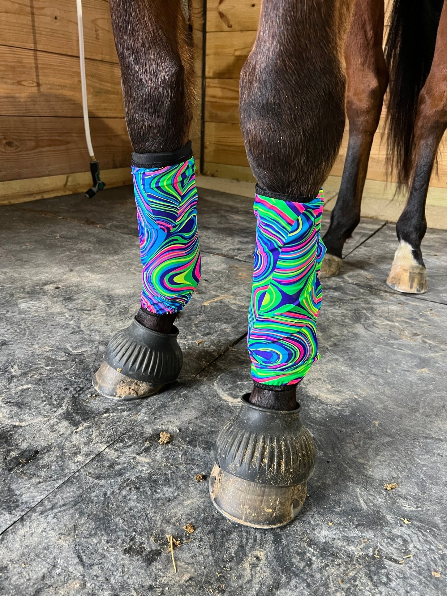 Glow Worm Print Velcro Sportboot Covers (Covers Only, sets of TWO) - Riverside Rodeo Shirts