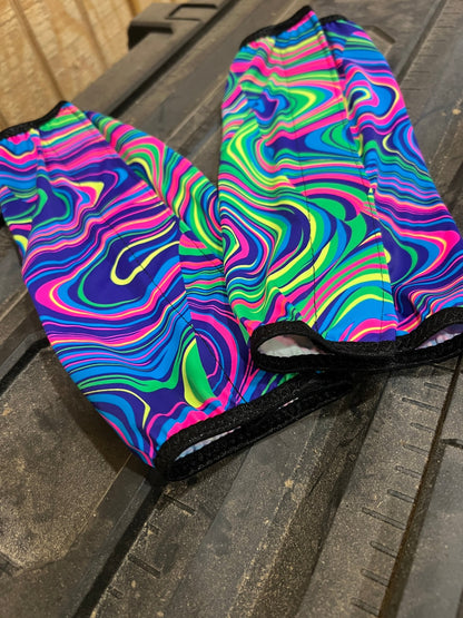Glow Worm Print Velcro Sportboot Covers (Covers Only, sets of TWO) - Riverside Rodeo Shirts
