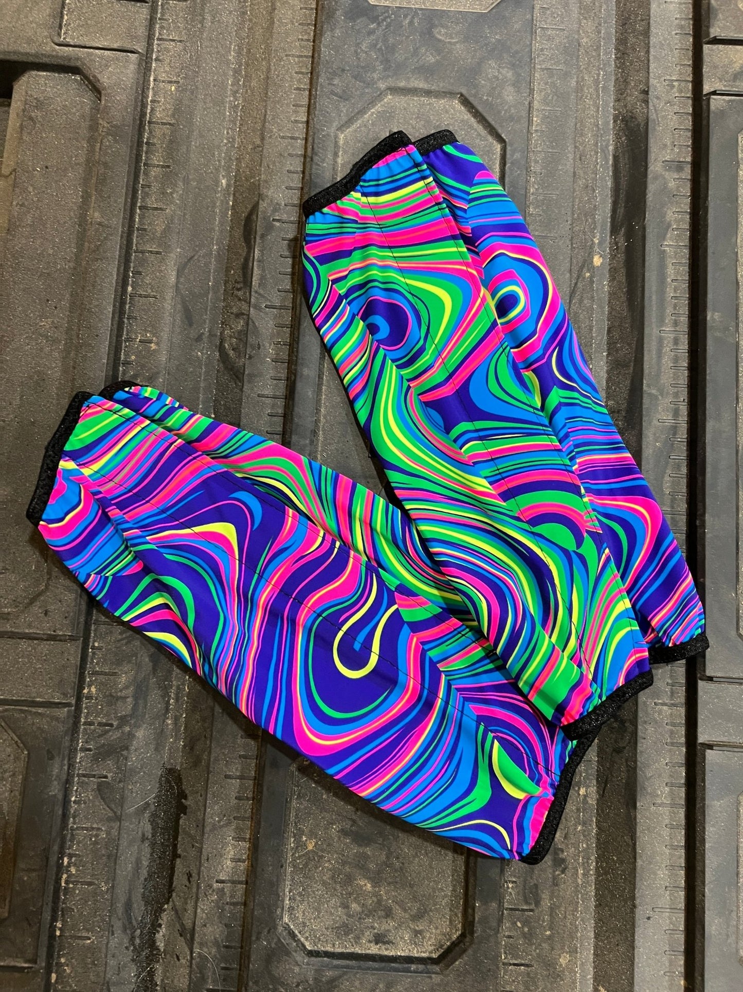 Glow Worm Print Velcro Sportboot Covers (Covers Only, sets of TWO) - Riverside Rodeo Shirts