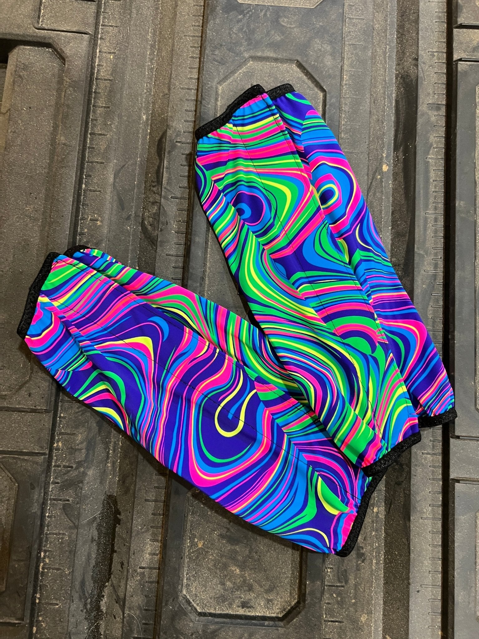 Glow Worm Print Velcro Sportboot Covers (Covers Only, sets of TWO) - Riverside Rodeo Shirts