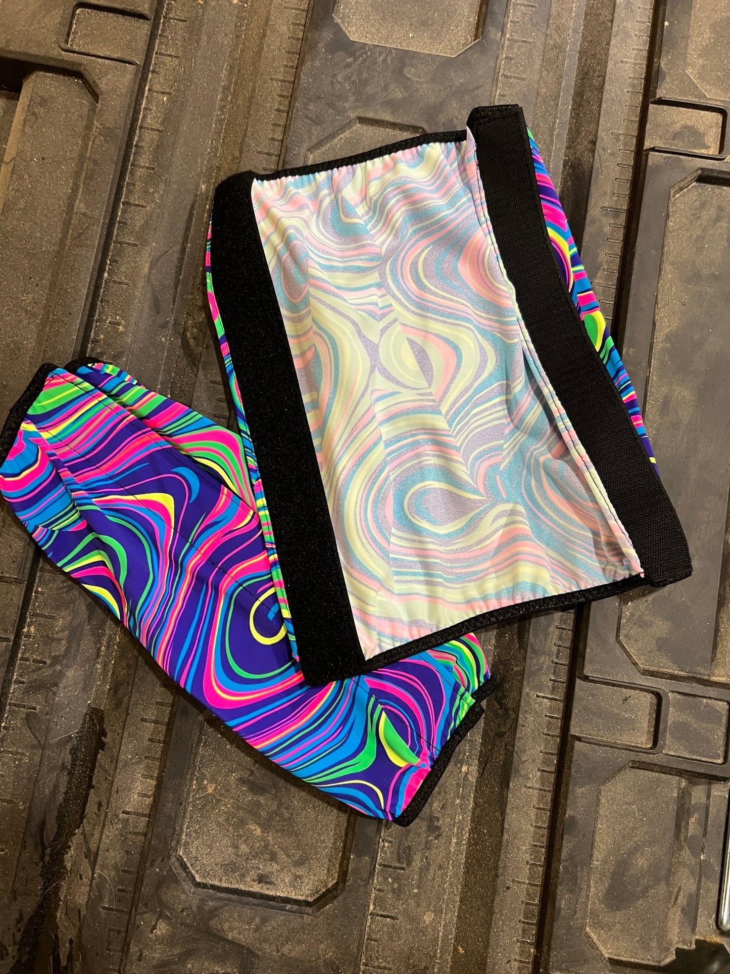 Glow Worm Print Velcro Sportboot Covers (Covers Only, sets of TWO) - Riverside Rodeo Shirts