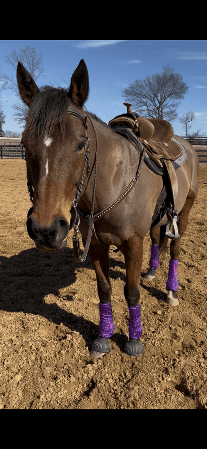 Grape Purple Holographic Velcro Sportboot Covers (Covers Only, sets of TWO) - Riverside Rodeo Shirts