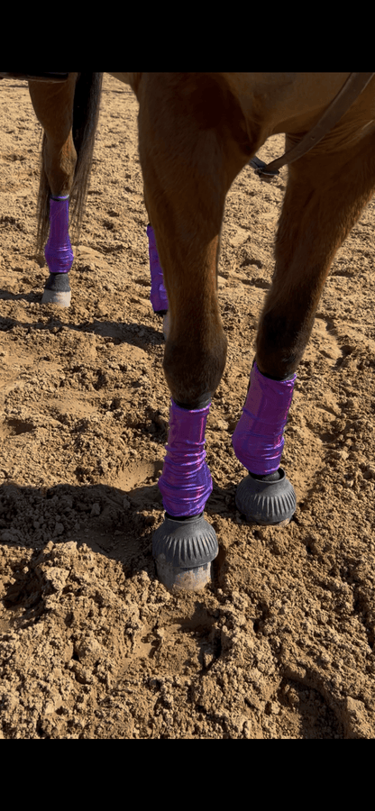 Grape Purple Holographic Velcro Sportboot Covers (Covers Only, sets of TWO) - Riverside Rodeo Shirts