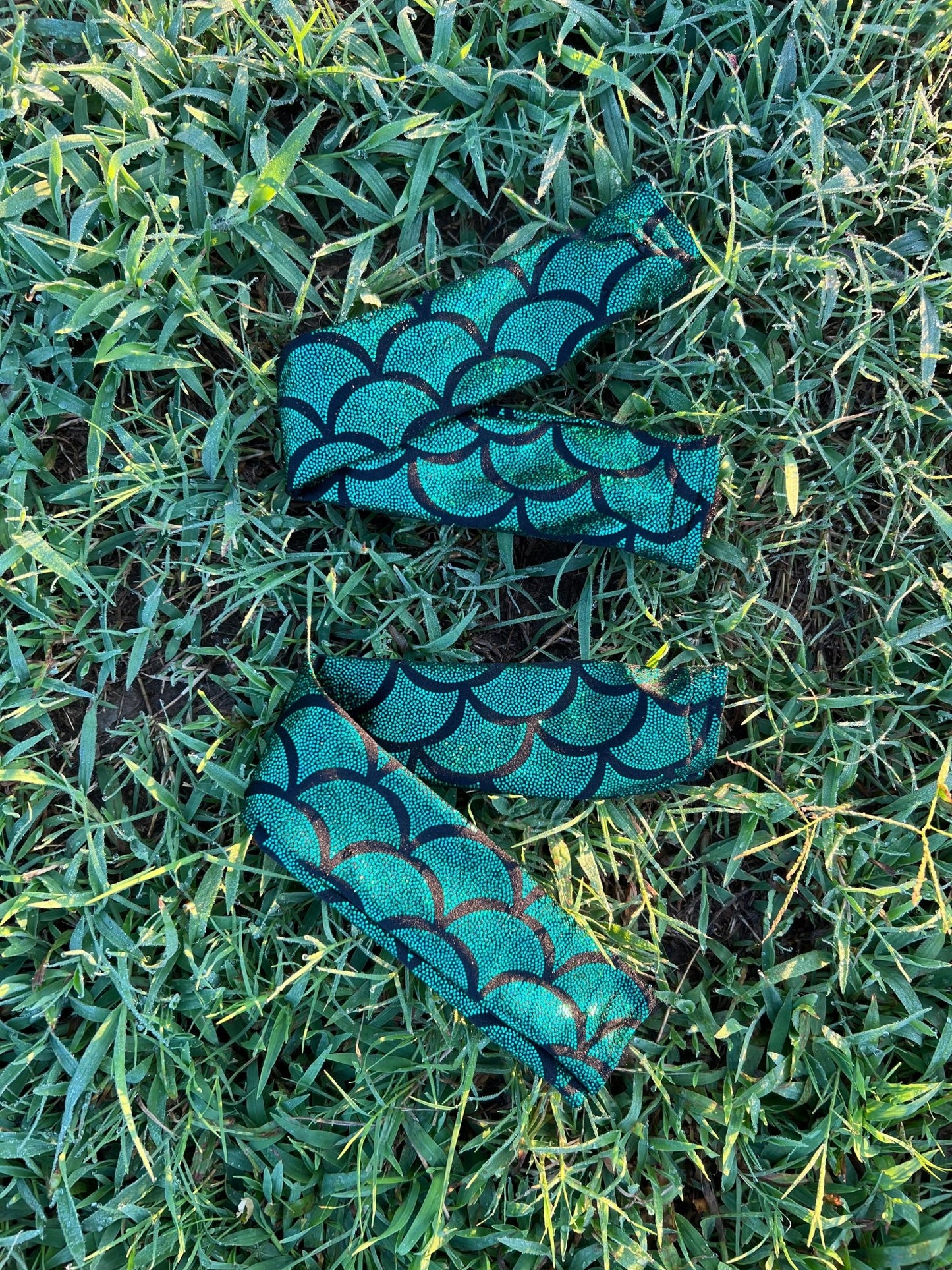Green Dragon or Mermaid Scale Breast Collar Cover (Covers ONLY) - Riverside Rodeo Shirts