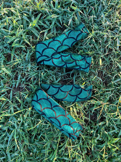 Green Dragon or Mermaid Scale Breast Collar Cover (Covers ONLY) - Riverside Rodeo Shirts