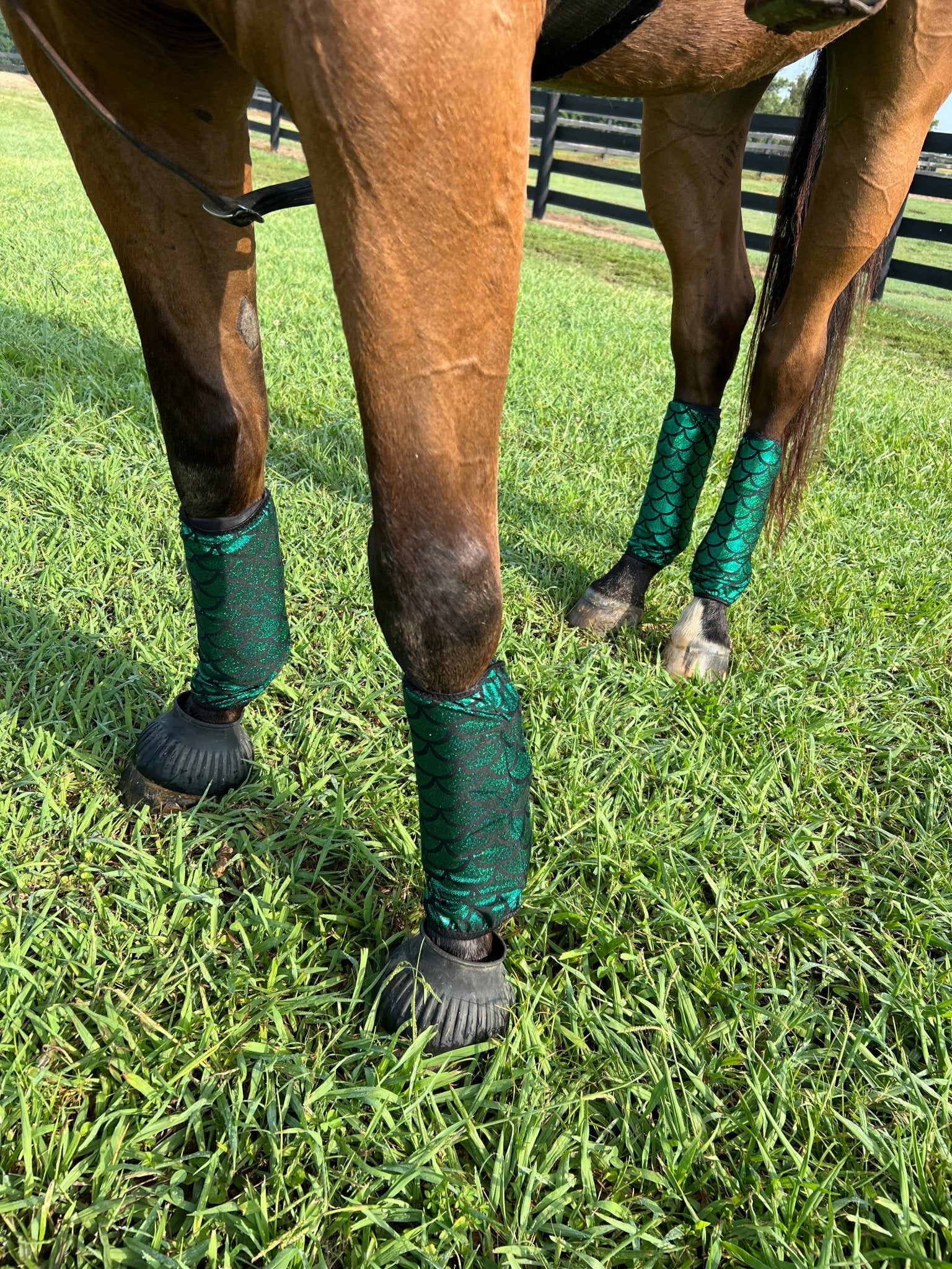 Green Dragon or Mermaid Scale Velcro Sportboot Covers (Covers Only, set of TWO) - Riverside Rodeo Shirts