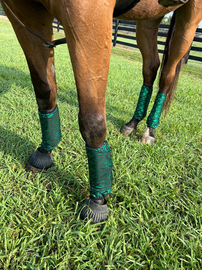 Green Dragon or Mermaid Scale Velcro Sportboot Covers (Covers Only, set of TWO) - Riverside Rodeo Shirts