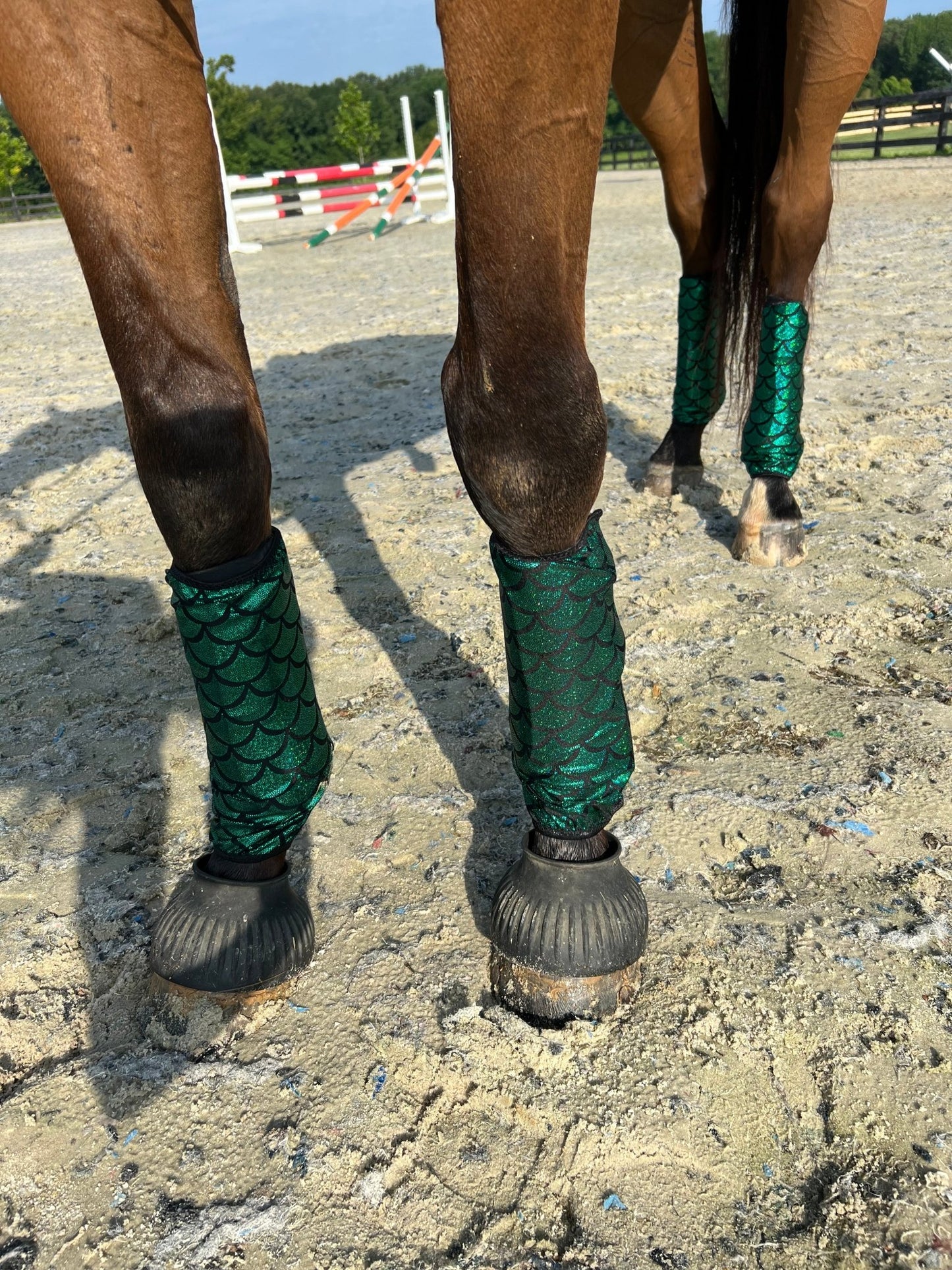 Green Dragon or Mermaid Scale Velcro Sportboot Covers (Covers Only, set of TWO) - Riverside Rodeo Shirts