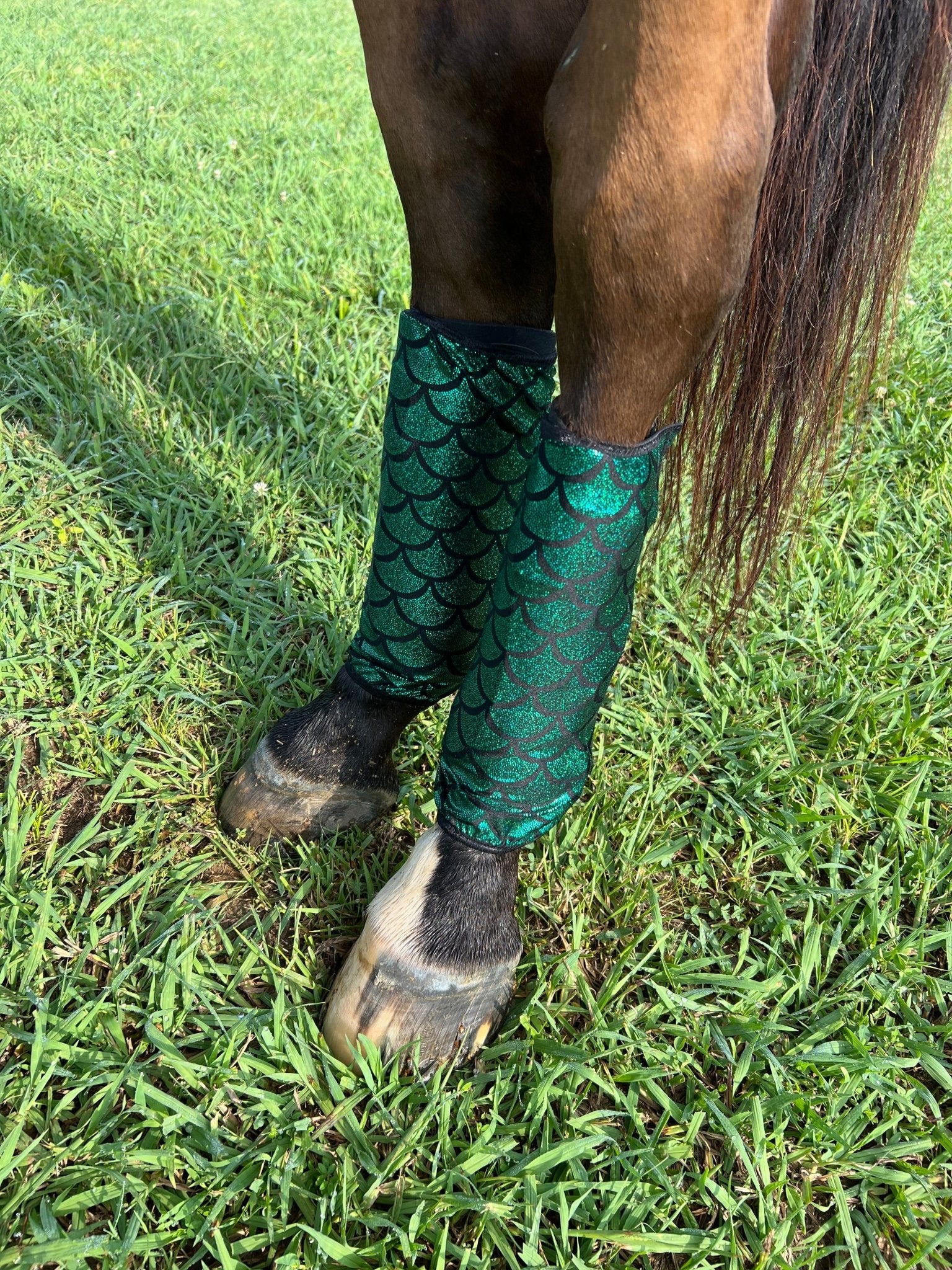 Green Dragon or Mermaid Scale Velcro Sportboot Covers (Covers Only, set of TWO) - Riverside Rodeo Shirts