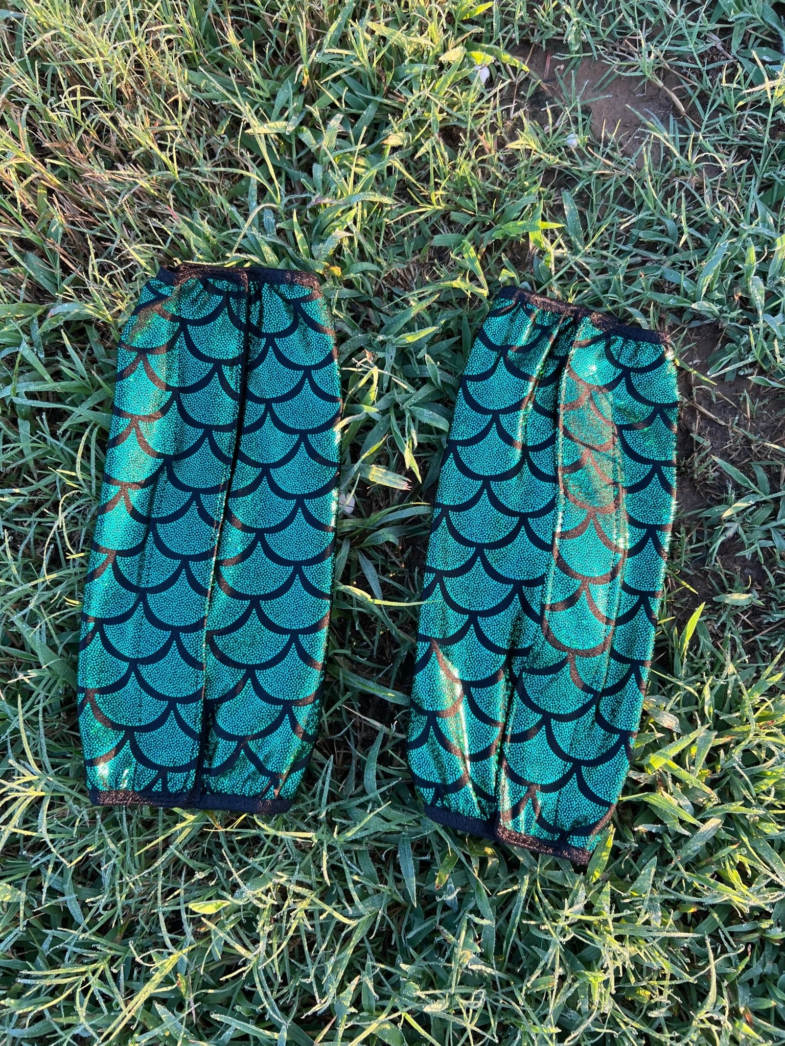 Green Dragon or Mermaid Scale Velcro Sportboot Covers (Covers Only, set of TWO) - Riverside Rodeo Shirts