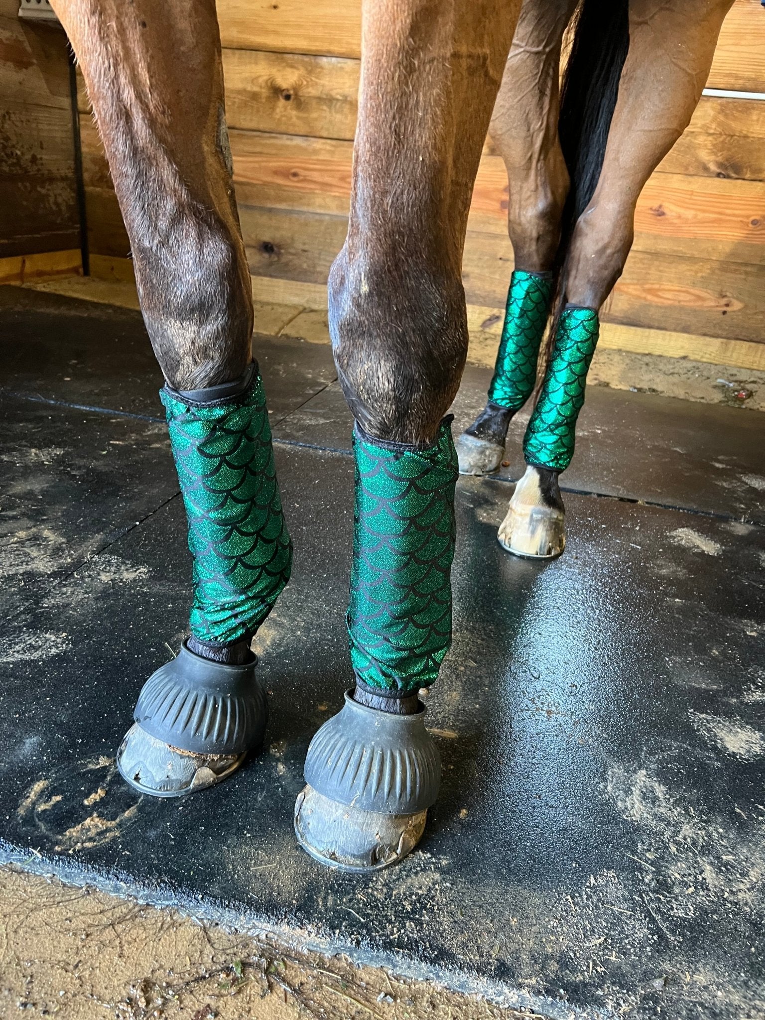 Green Dragon or Mermaid Scale Velcro Sportboot Covers (Covers Only, set of TWO) - Riverside Rodeo Shirts