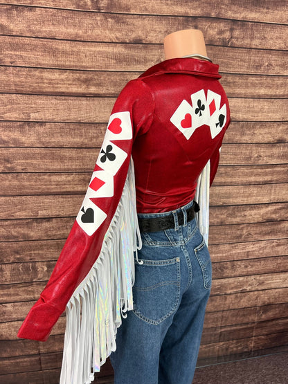 High Stakes Rodeo Shirt with Thunderbird Fringe - Riverside Rodeo Shirts