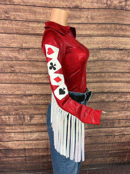 High Stakes Rodeo Shirt with Thunderbird Fringe - Riverside Rodeo Shirts
