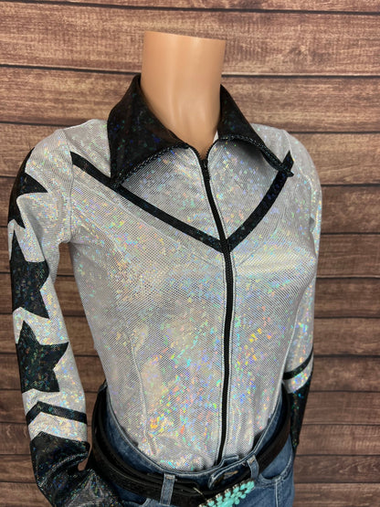 Houston Zipper Front Rodeo Shirt with Star Applique - Riverside Rodeo Shirts