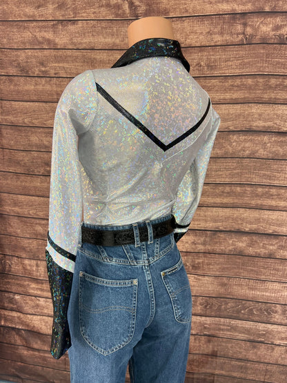 Houston Zipper Front Rodeo Shirt with Star Applique - Riverside Rodeo Shirts