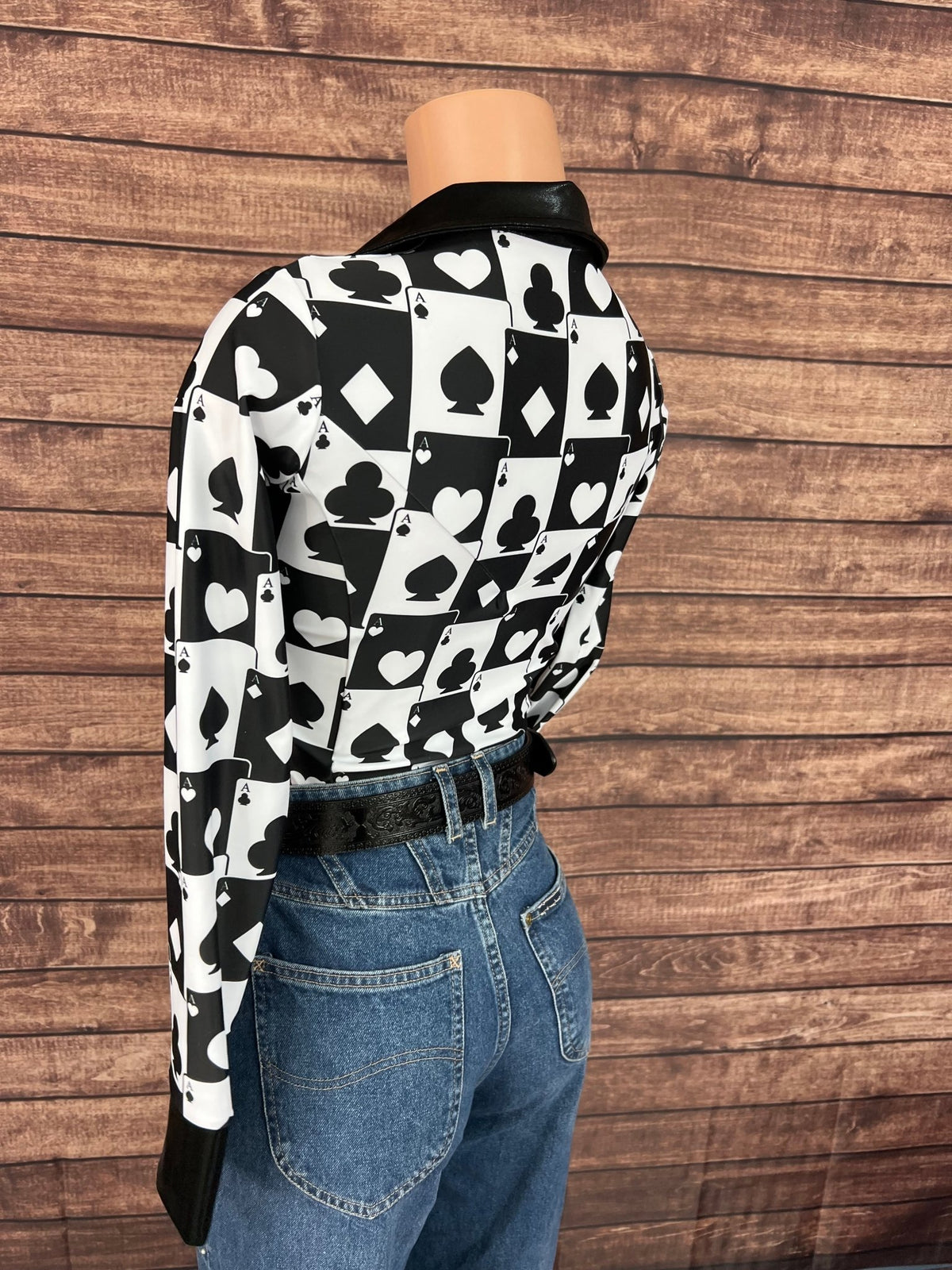 Las Vegas Aces Zipper Front Rodeo Shirt with Snap Cuffs - Riverside Rodeo Shirts