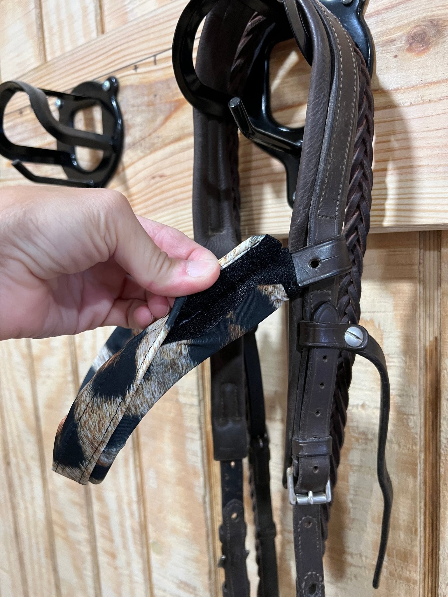 Leopard Print Browband or Noseband Cover (ONE Cover Only) - Riverside Rodeo Shirts