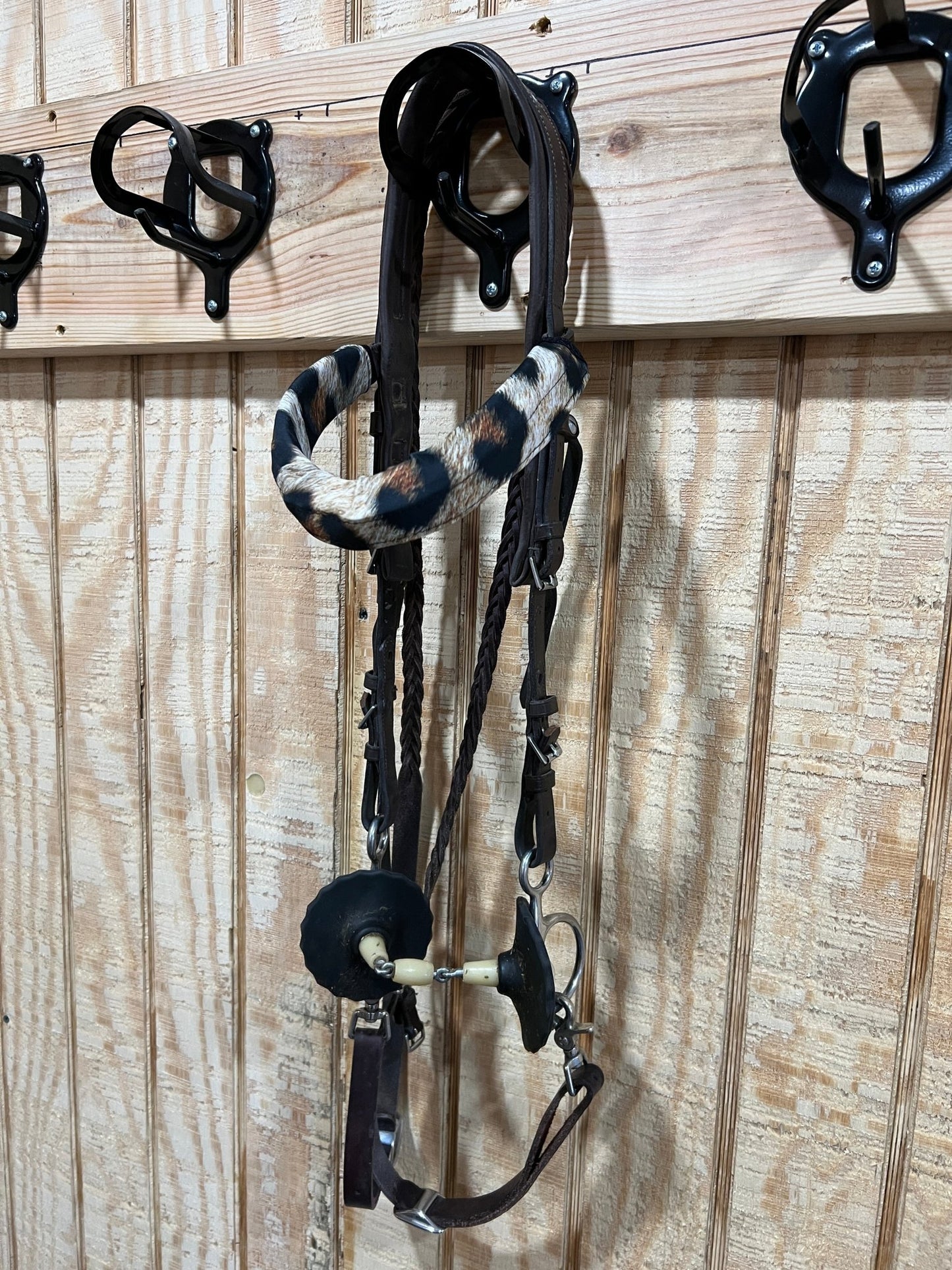 Leopard Print Browband or Noseband Cover (ONE Cover Only) - Riverside Rodeo Shirts