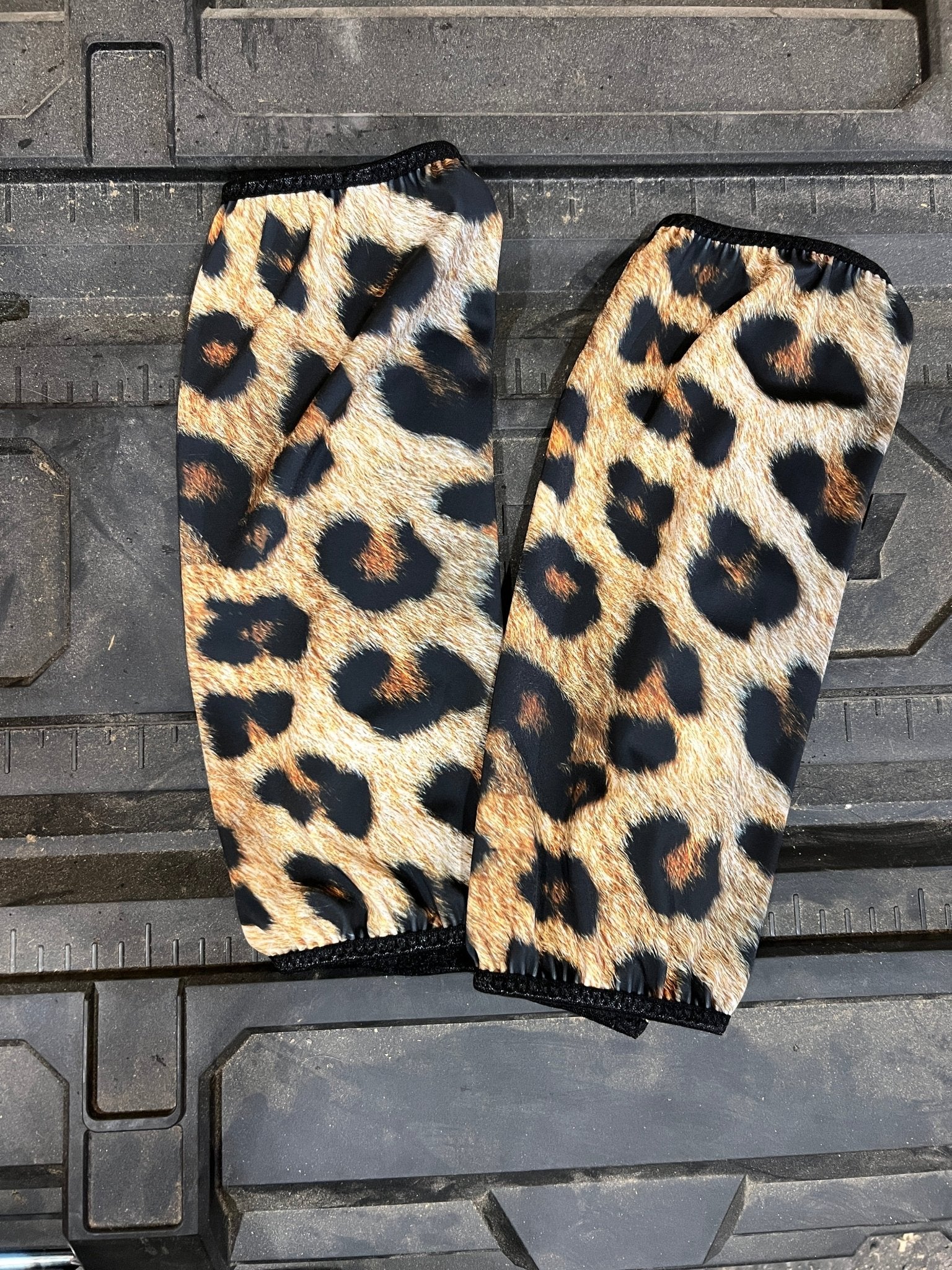 Leopard Print Velcro Sportboot Covers (Covers Only, sets of TWO) - Riverside Rodeo Shirts