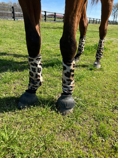Leopard Print Velcro Sportboot Covers (Covers Only, sets of TWO) - Riverside Rodeo Shirts