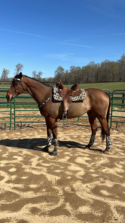 Leopard Print Velcro Sportboot Covers (Covers Only, sets of TWO) - Riverside Rodeo Shirts