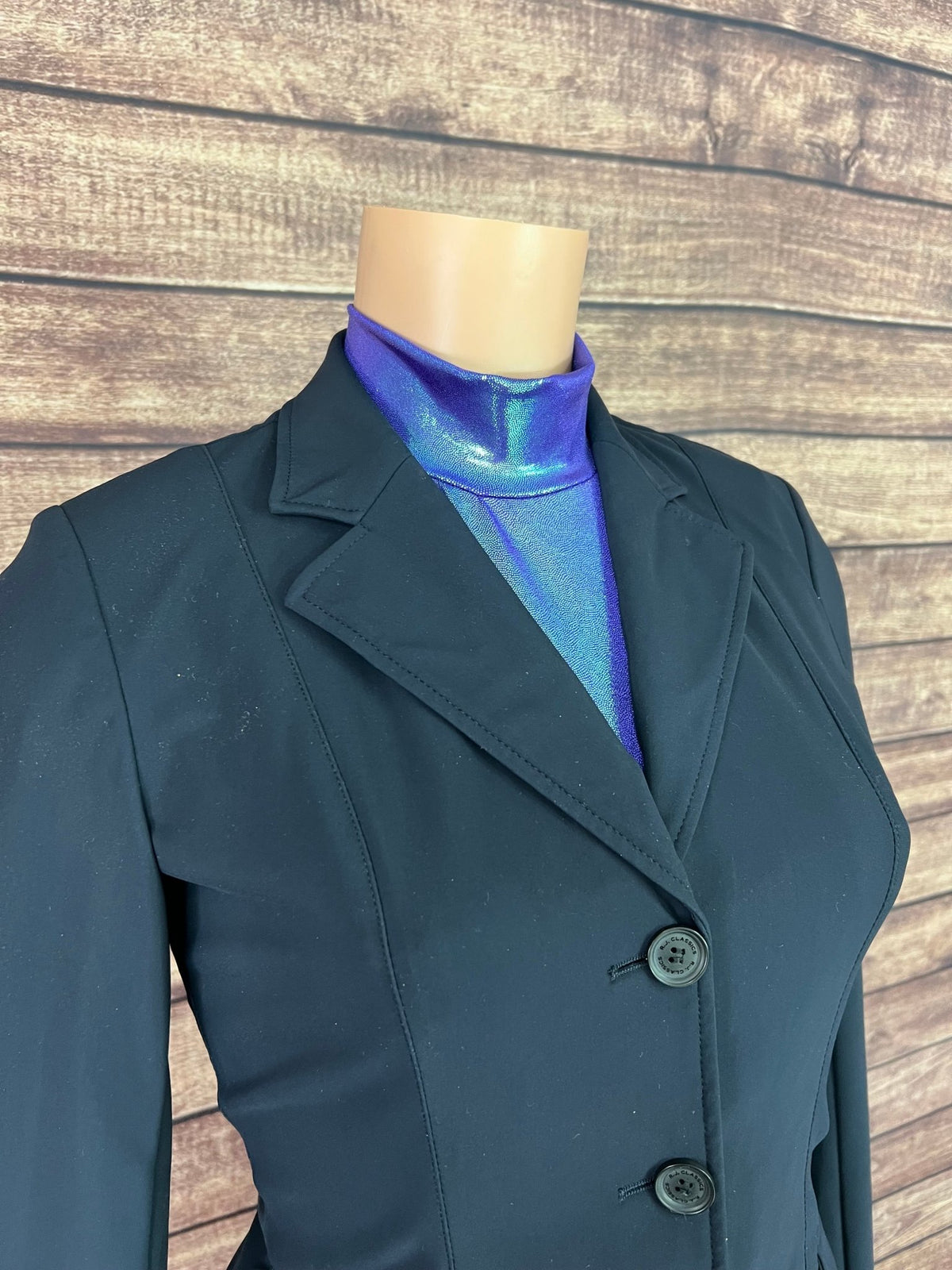 Mock Turtleneck Long Sleeve Western Show Shirt in Moonstone - Riverside Rodeo Shirts