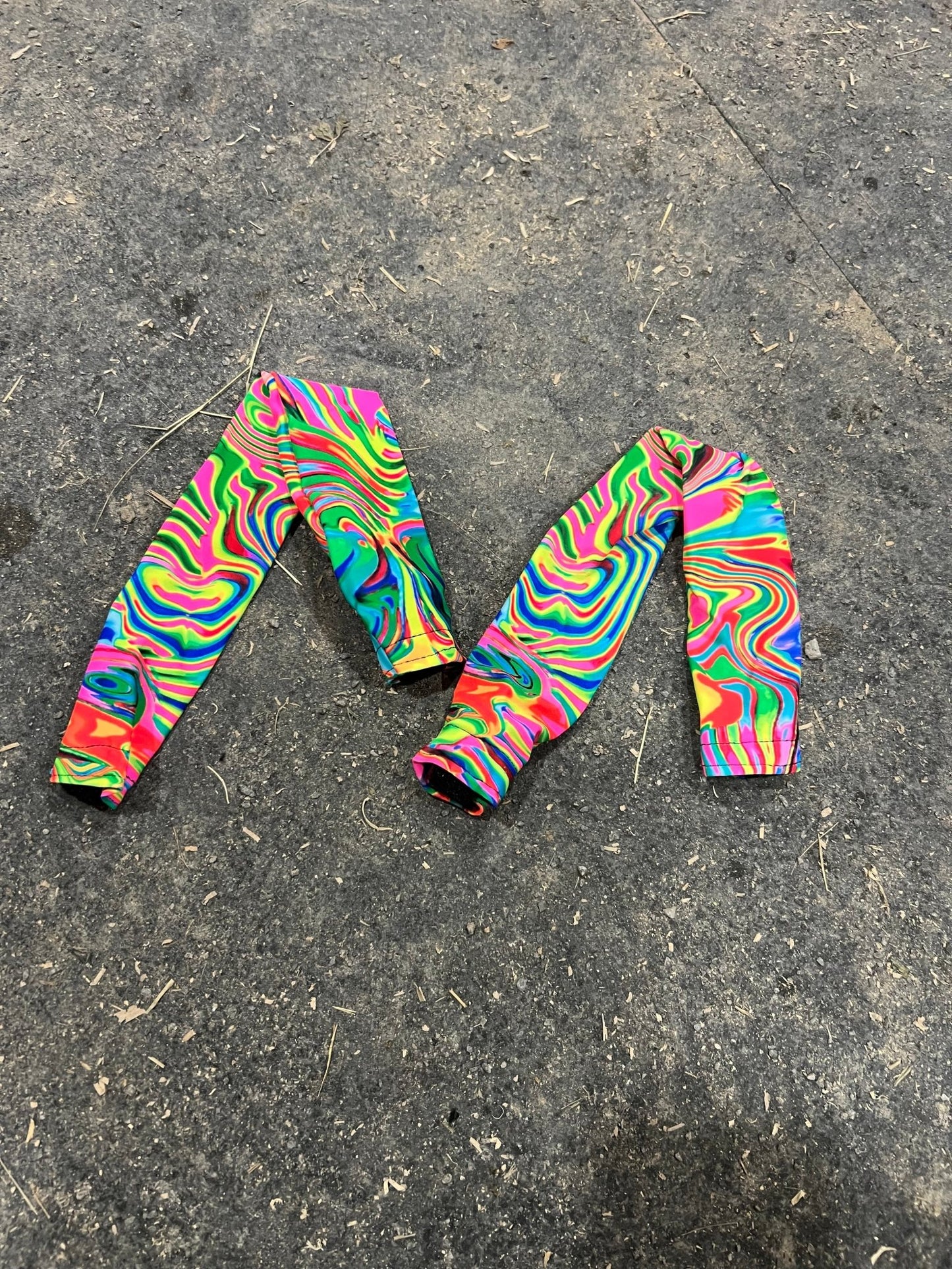 Neon Flux Print Breast Collar Cover (Covers ONLY) - Riverside Rodeo Shirts