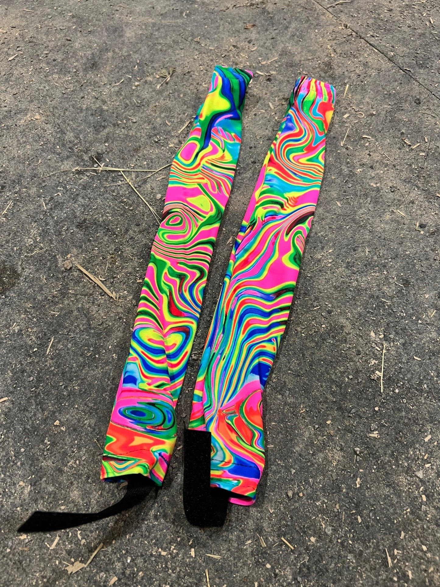 Neon Flux Print Breast Collar Cover (Covers ONLY) - Riverside Rodeo Shirts