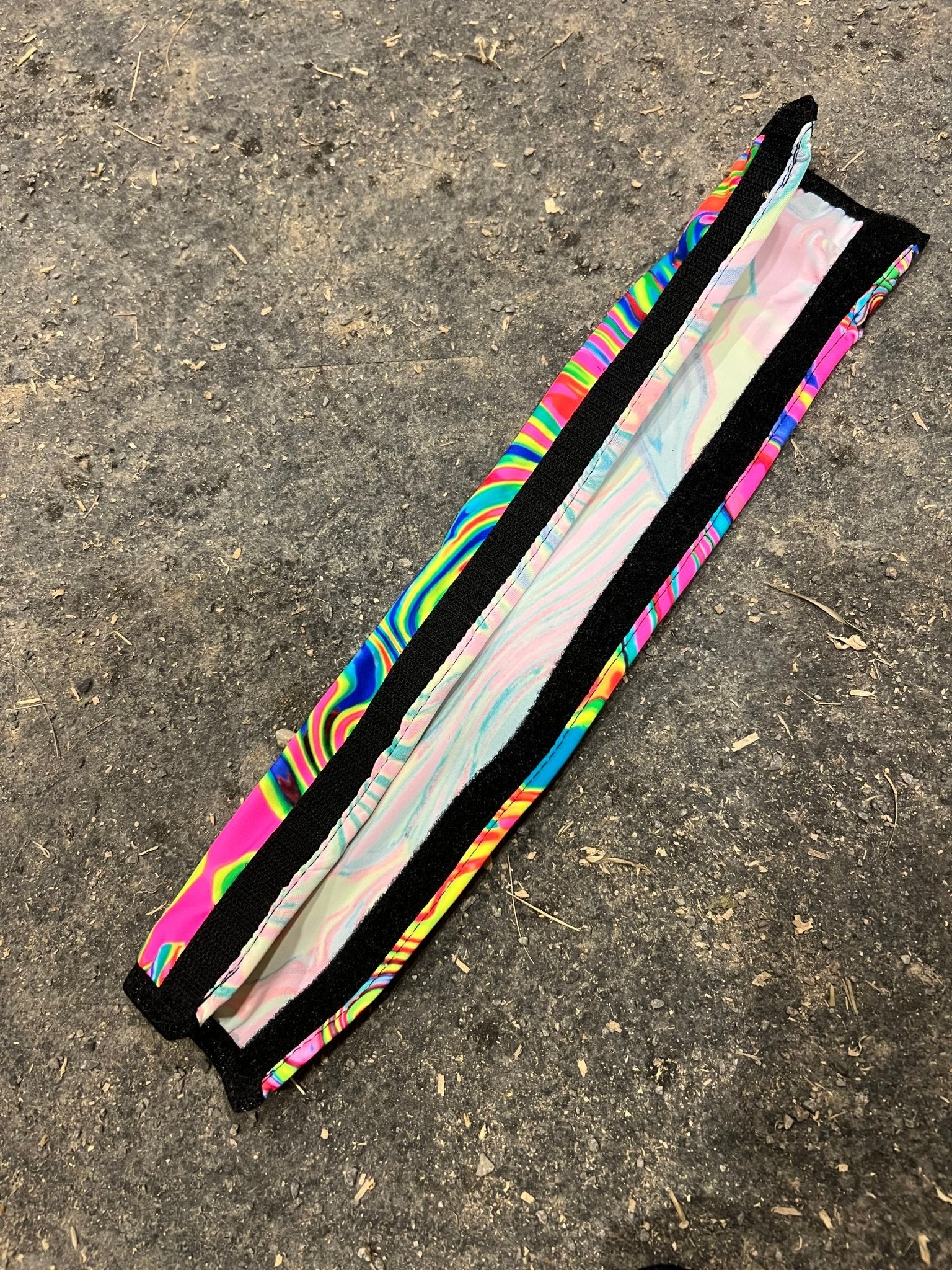 Neon Flux Print Browband or Noseband Cover (ONE Cover Only) - Riverside Rodeo Shirts