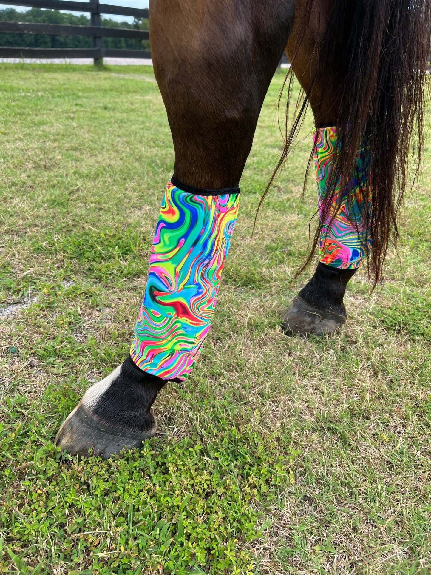 Neon Flux Print Velcro Sportboot Covers (Covers Only, set of TWO) - Riverside Rodeo Shirts