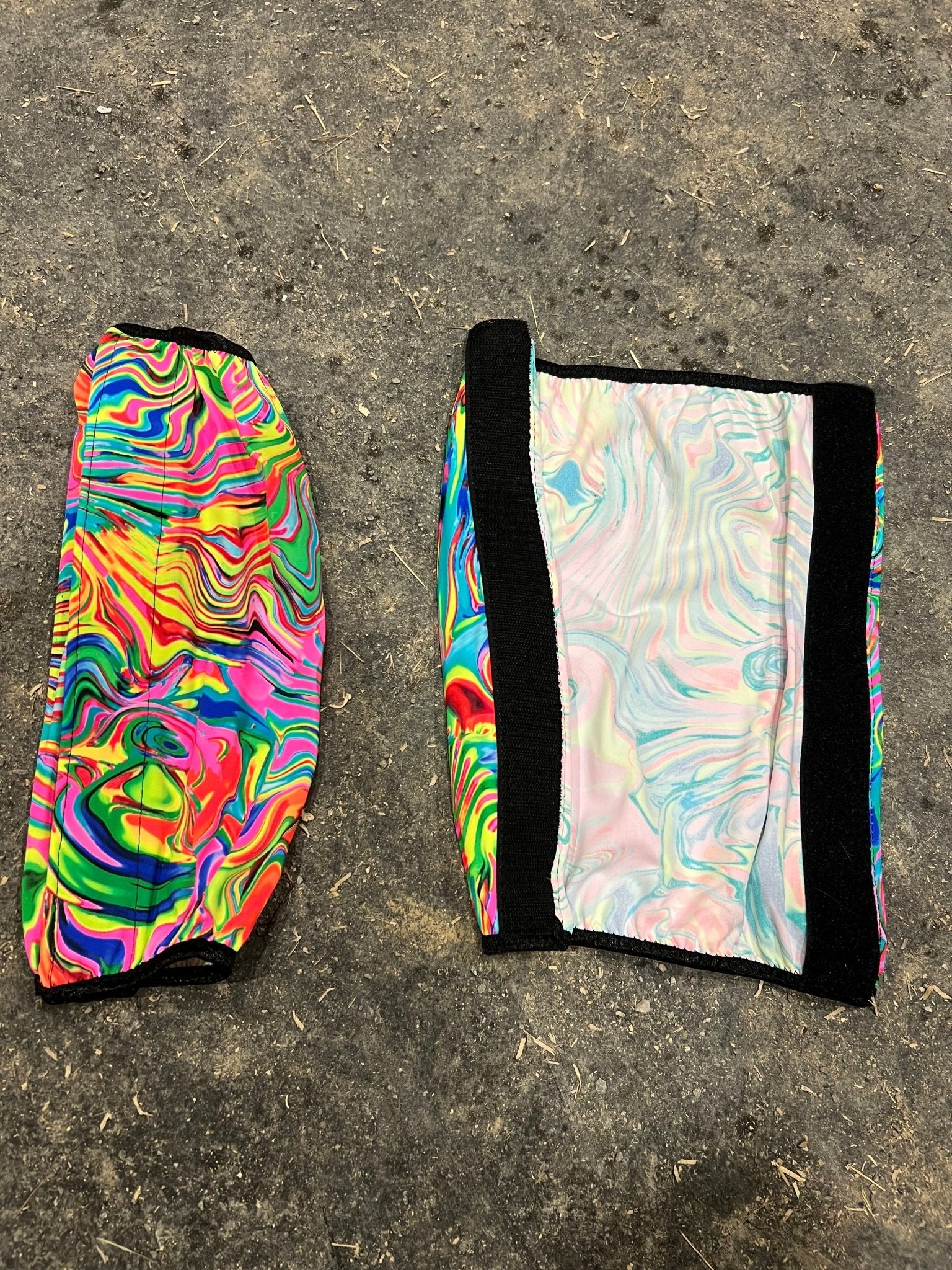 Neon Flux Print Velcro Sportboot Covers (Covers Only, set of TWO) - Riverside Rodeo Shirts