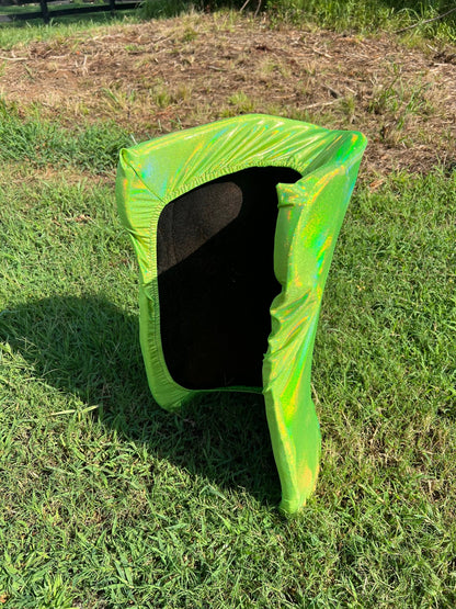 Neon Lime Green Holographic Western Saddle Pad COVER (Saddle Pad Cover Only) - Riverside Rodeo Shirts