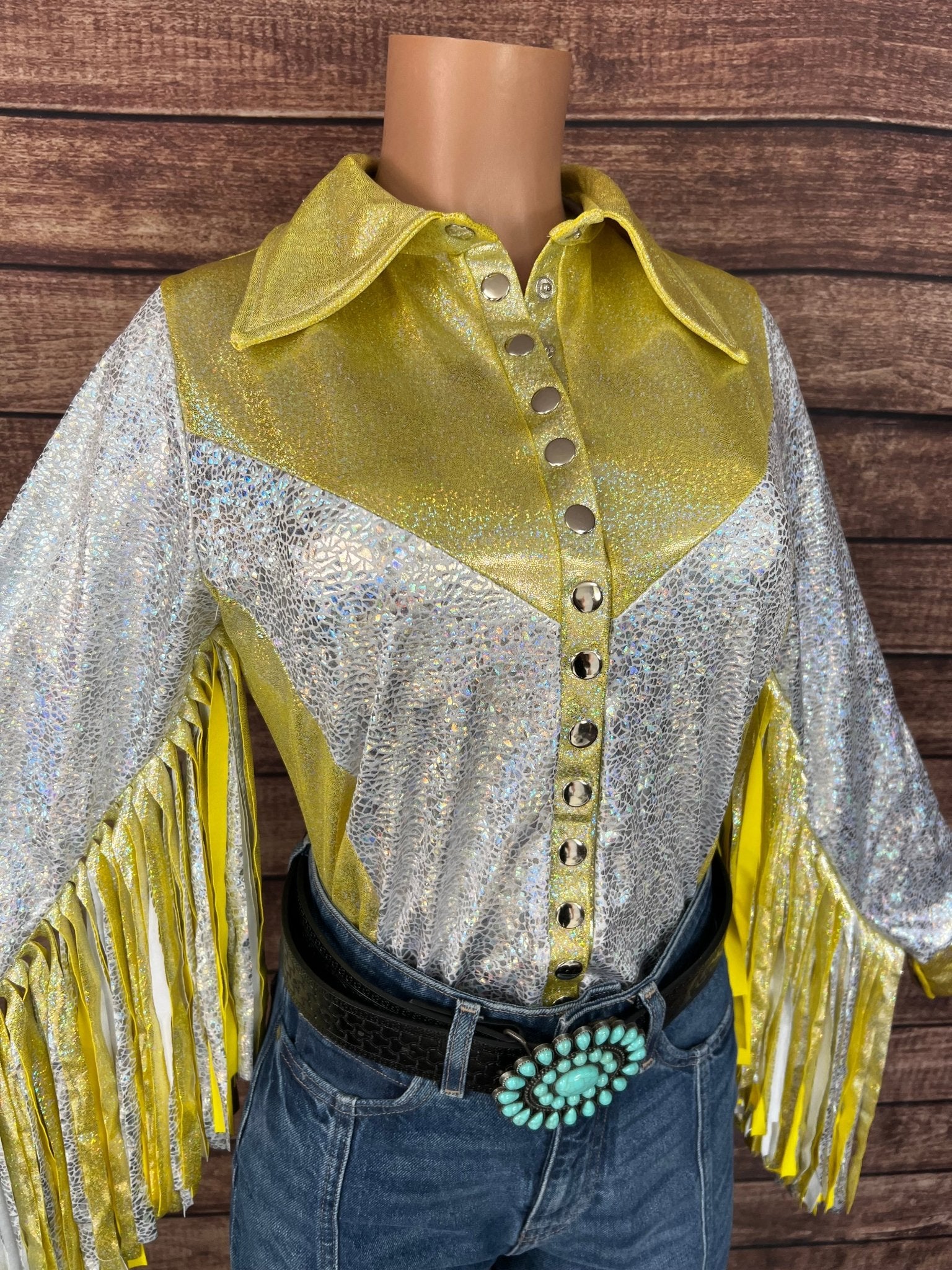 Ocala Snap Front Rodeo Shirt with Thunderbird Fringe - Riverside Rodeo Shirts