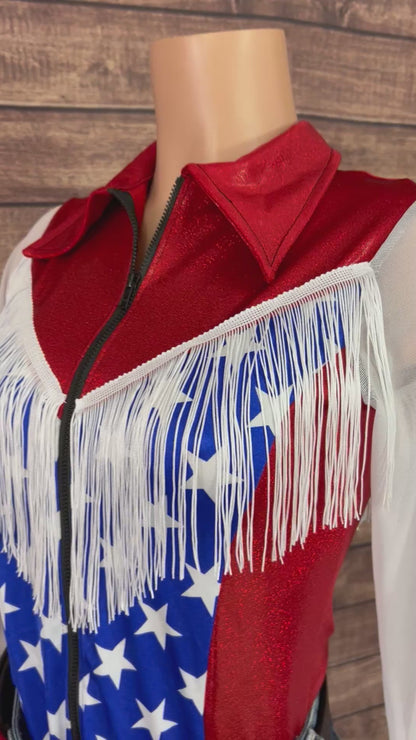 Boot Scootin Zipper Front Rodeo Shirt with Mesh Sleeves