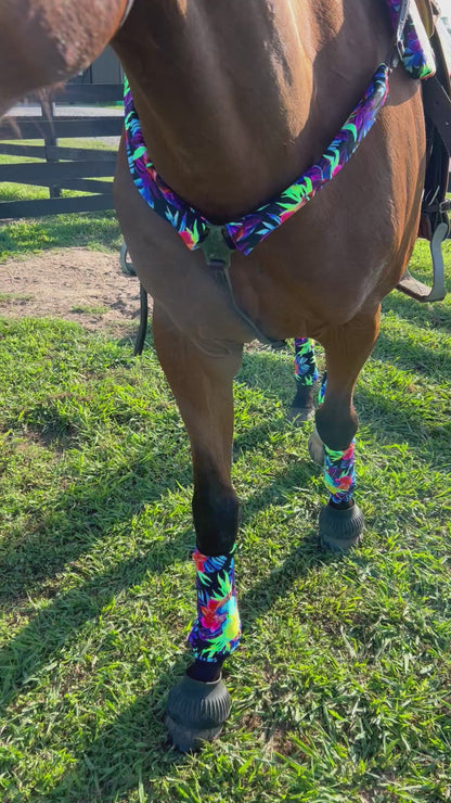 Western Saddle Pad COVER in Sonic Bloom (Saddle Pad Cover Only)
