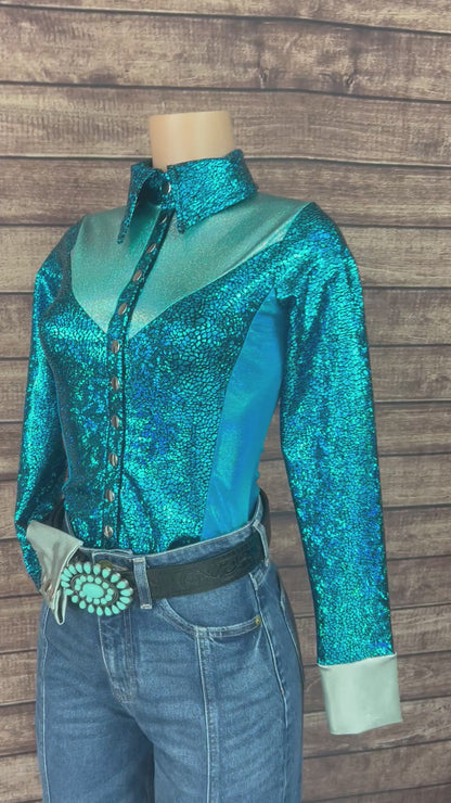 All The Blues Snap Front Rodeo Shirt
