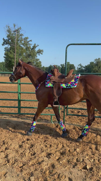 Sonic Bloom Print Browband or Noseband Cover (ONE Cover Only)