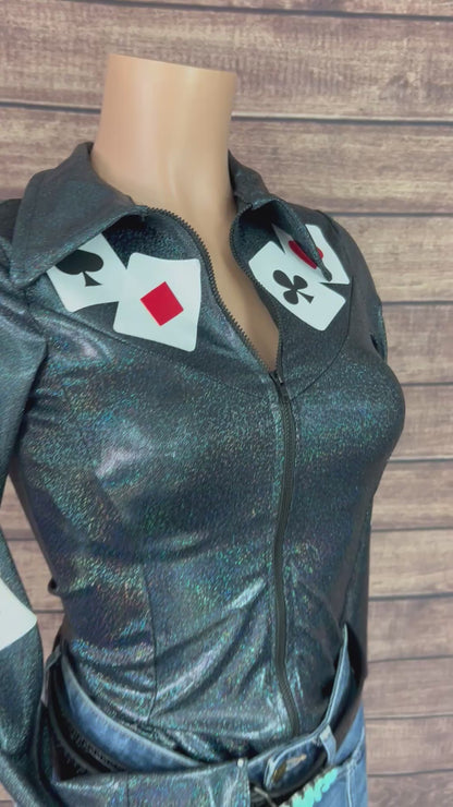 Ready To Ship XS Poker Rodeo Shirt