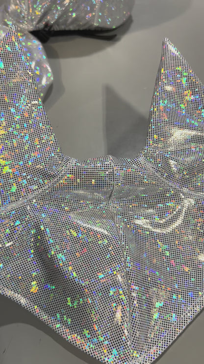 White Kaleidoscope Fly Bonnet