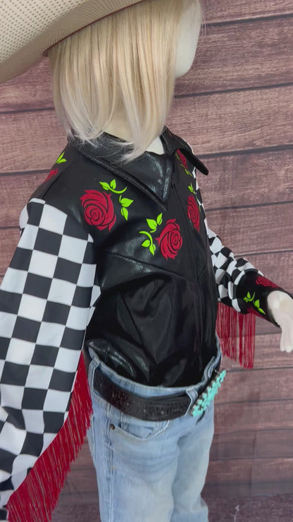 Run for the Roses Zipper Front Rodeo Shirt