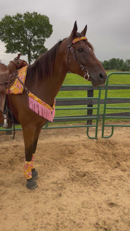 What The Floral Western Saddle Pad COVER (Saddle Pad Cover Only)